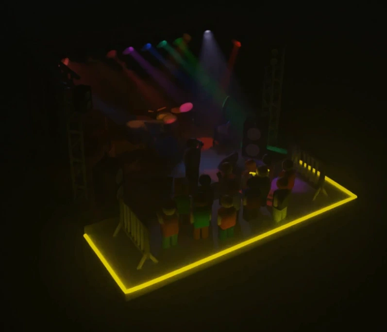 scène 3D blender image